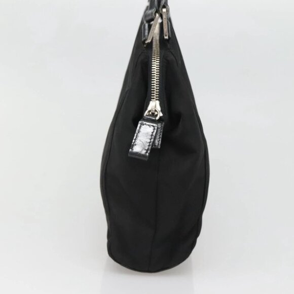 PRADA Tote Bag Nylon Black Silver Auth hk2904 - Picture 5 of 16